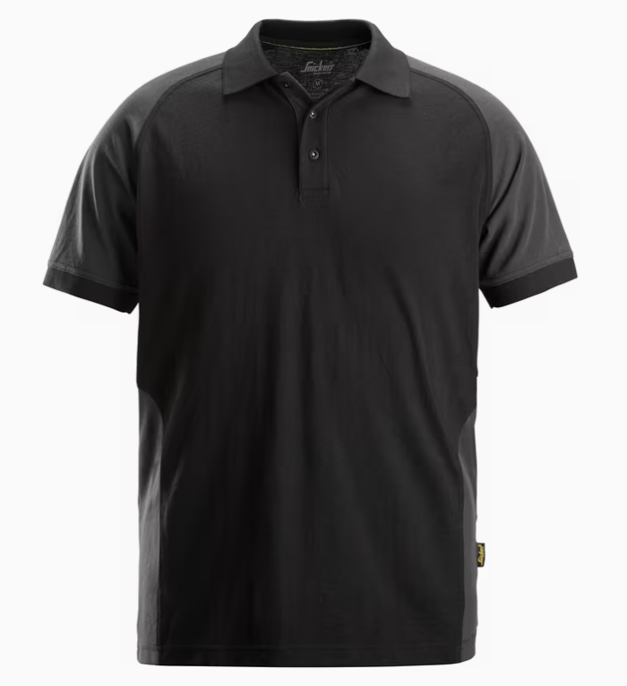 Snickers polo T-shirt 2750, Sort/grå