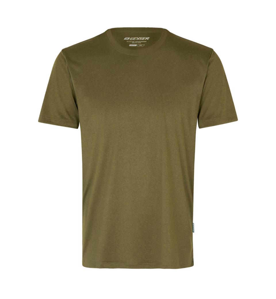 Perfekt running T-shirt Herre, Oliven - G21040