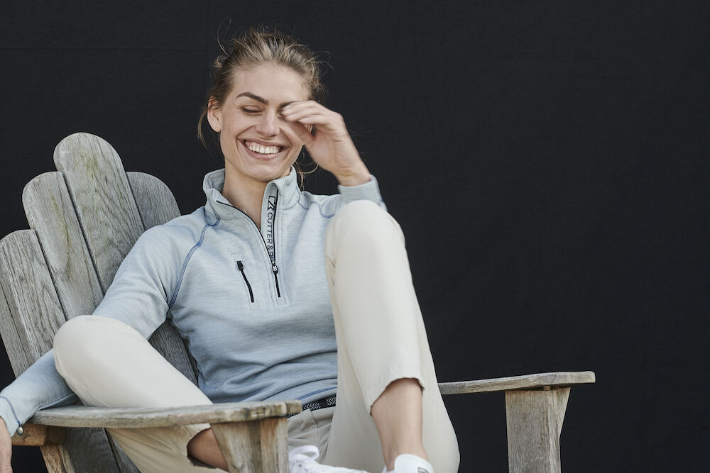 Chambers Half Zip, Dame, Grå - Cutter & Buck 358413