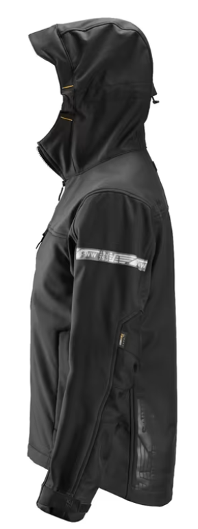 Softshell Hættejakke, Sort/Sort, Herre - Snickers 1229