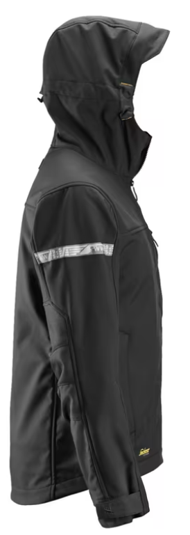 Softshell Hættejakke, Sort/Sort, Herre - Snickers 1229