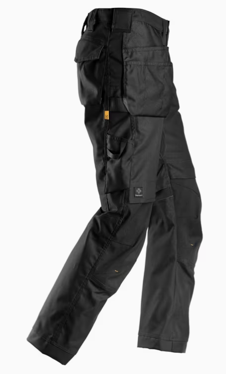 Snickers AllroundWork Canvas+ håndværkerbukser 6224, Sort
