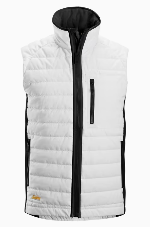 Universel Insulator Vest, Herre, Hvid/Sort - Snickers 4512