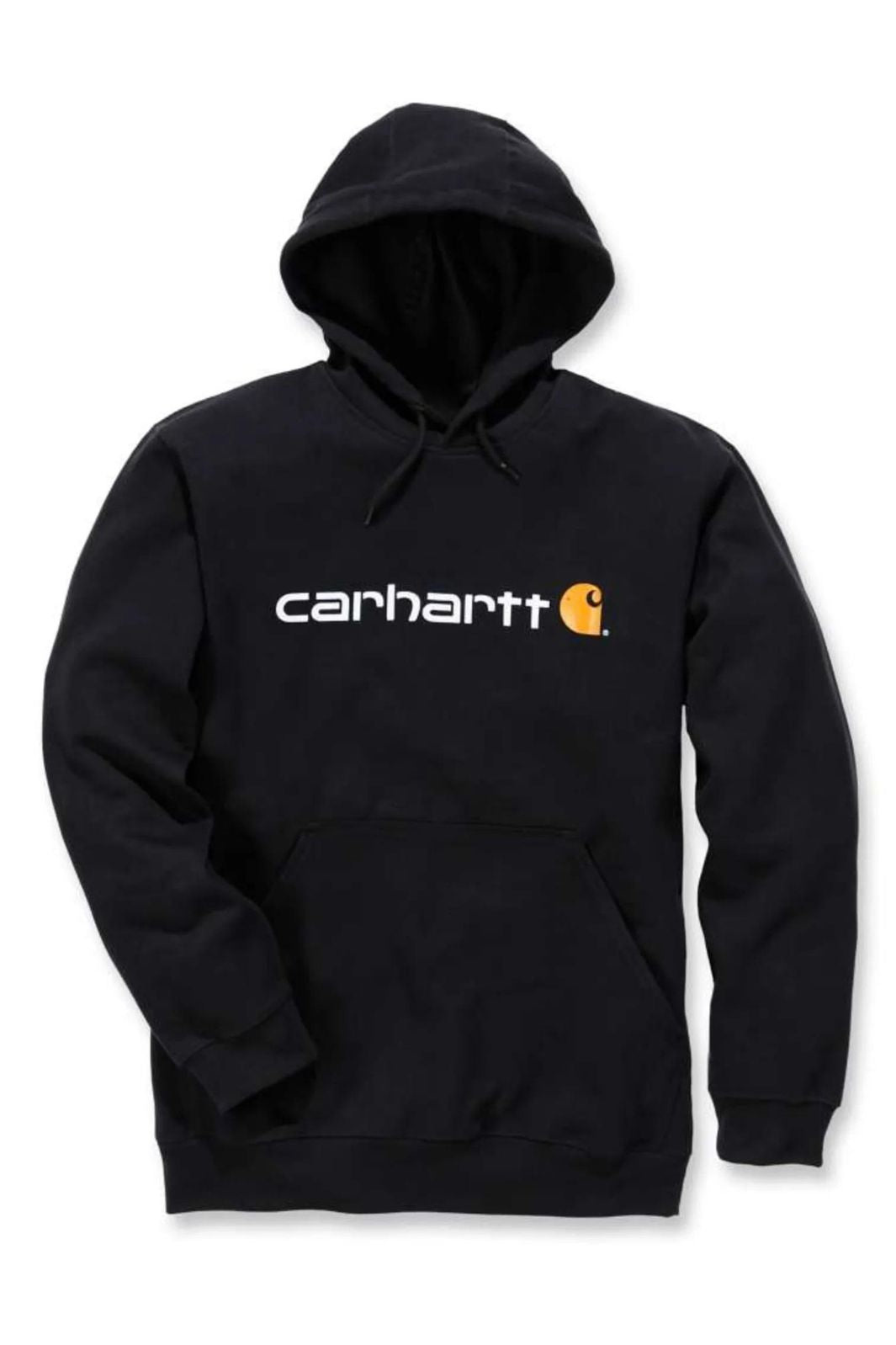 Hættetrøje Signature Logo Midweight, Herre, Sort - Carhartt 100074 - BLK