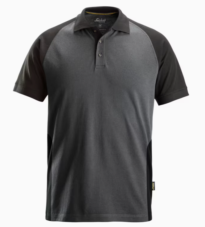 Snickers polo T-shirt 2750, Stål grå/Sort