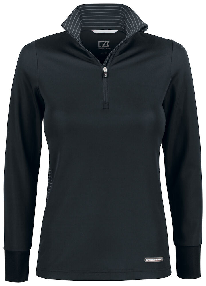 Traverse Halfzip Dame, Sort - CUTTER & BUCK 358417