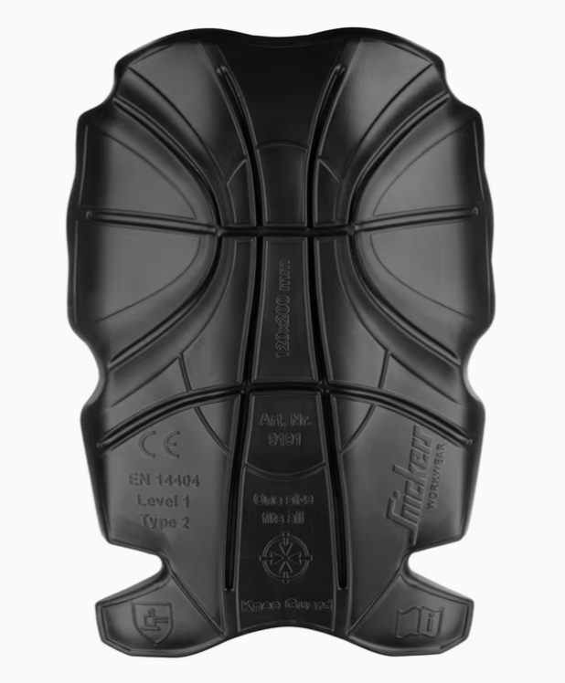 Avanceret D3O® Håndværker Knæpuder - Sort/Orange - Snickers 9191