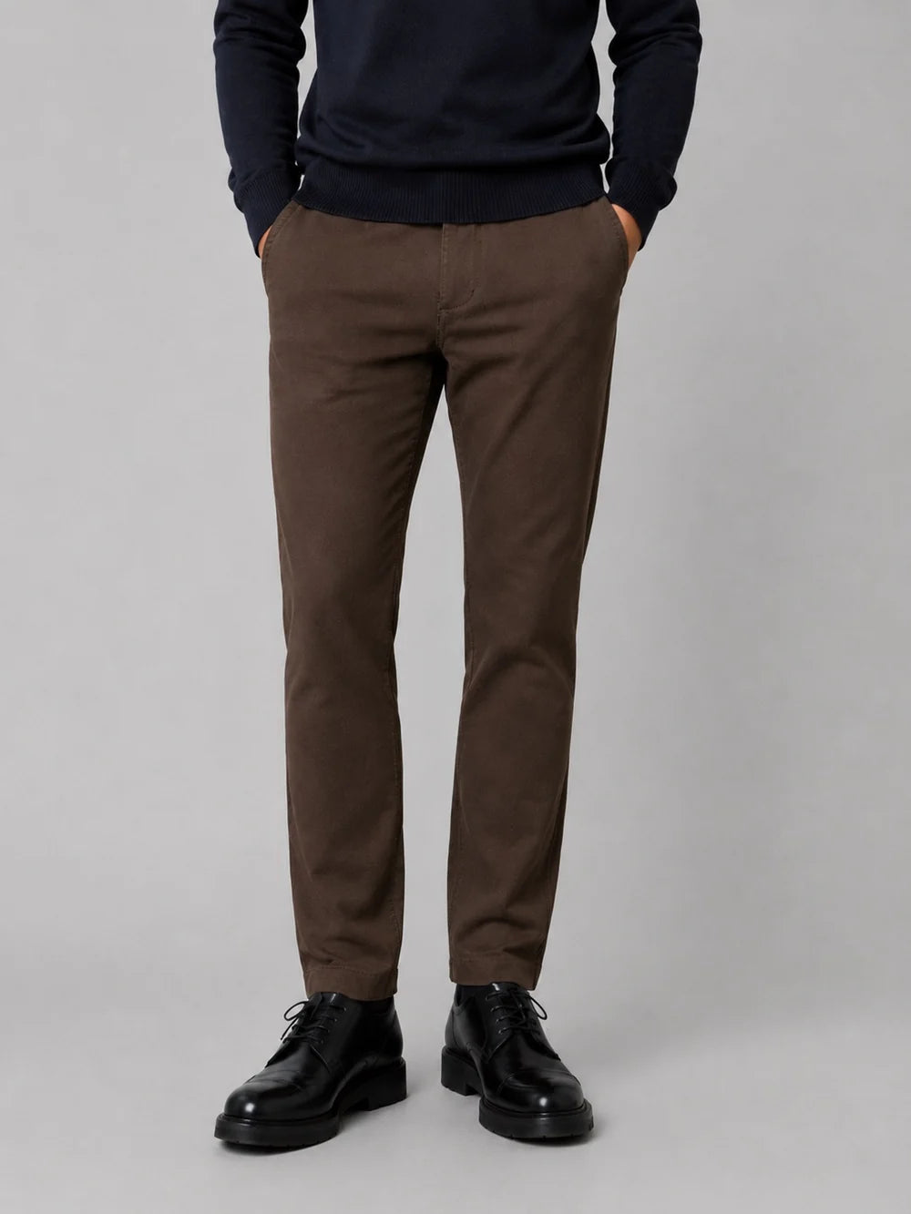 Brendon Jersey Pents, Mørk Brun, Clean Cut Copenhagen CC2577