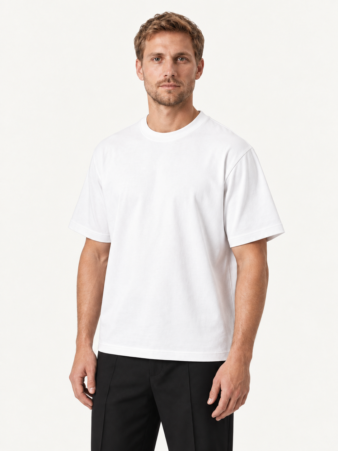 Oversize Boxfit Tee, Hvid