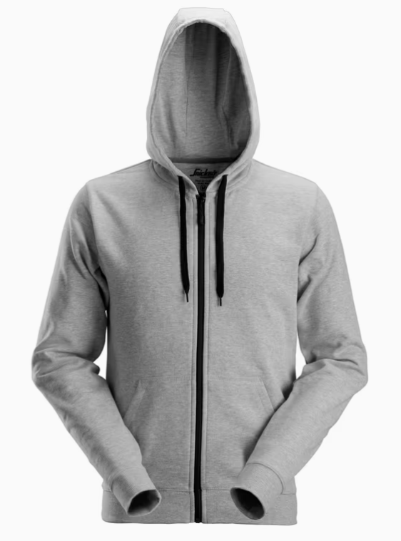 Snickers hættetrøje 2801, Lysegrå