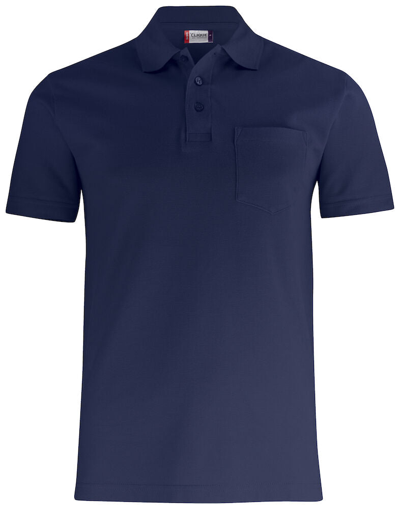 Basic Polo Pocket - Mørk Navy - CLIQUE 028255