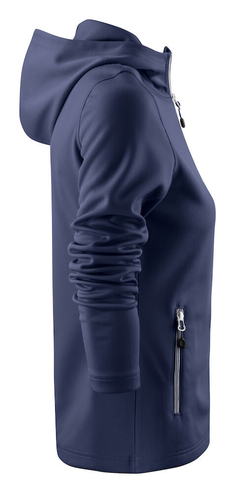 Layback Hættejakke Dame, Navy- PRINTER 2262057