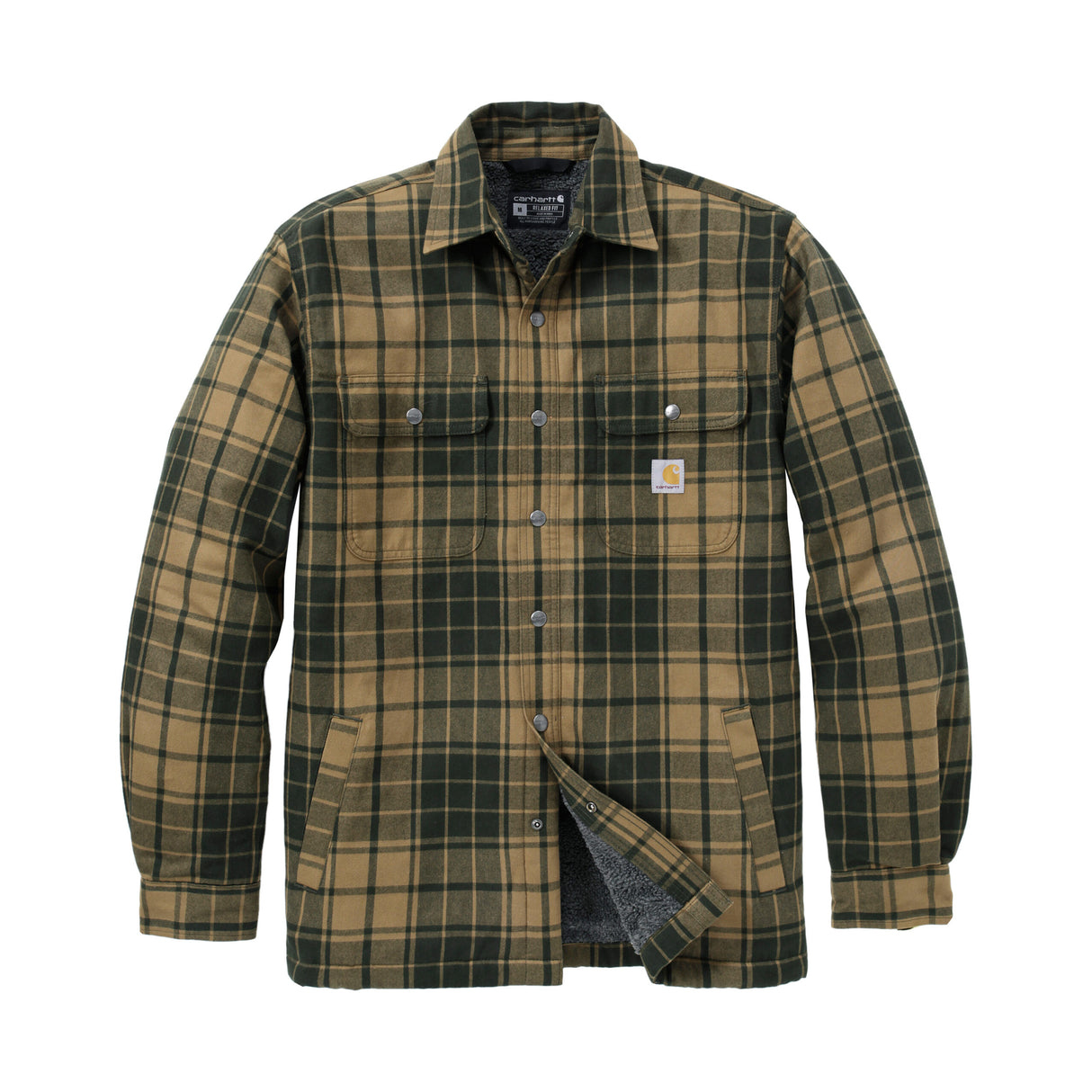 Skjortejakke med Sherpafor, Night/Fatigue, Carhartt 107017