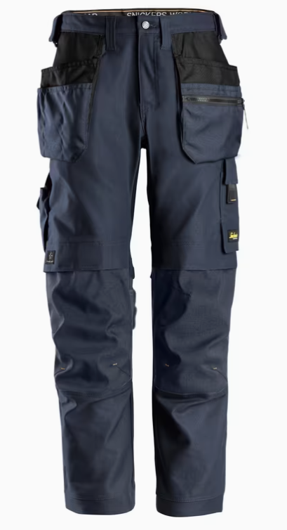 Snickers AllroundWork Canvas+ håndværkerbukser 6224, Navy