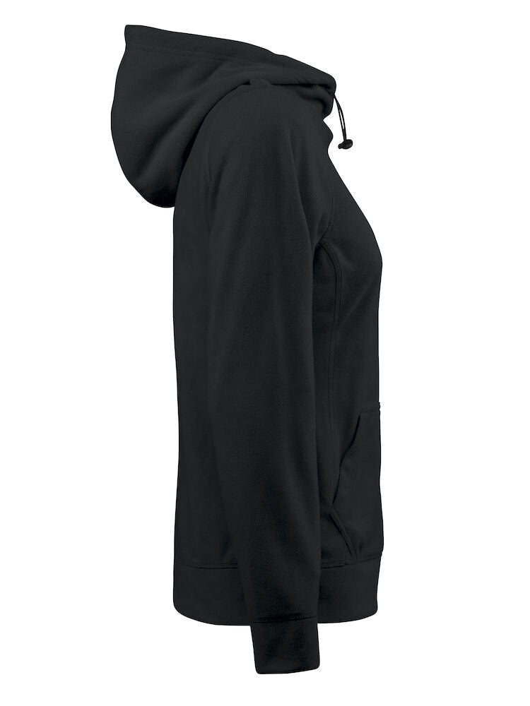 Mikrofleece Hættesweater Dame, Sort - PRINTER 2261511