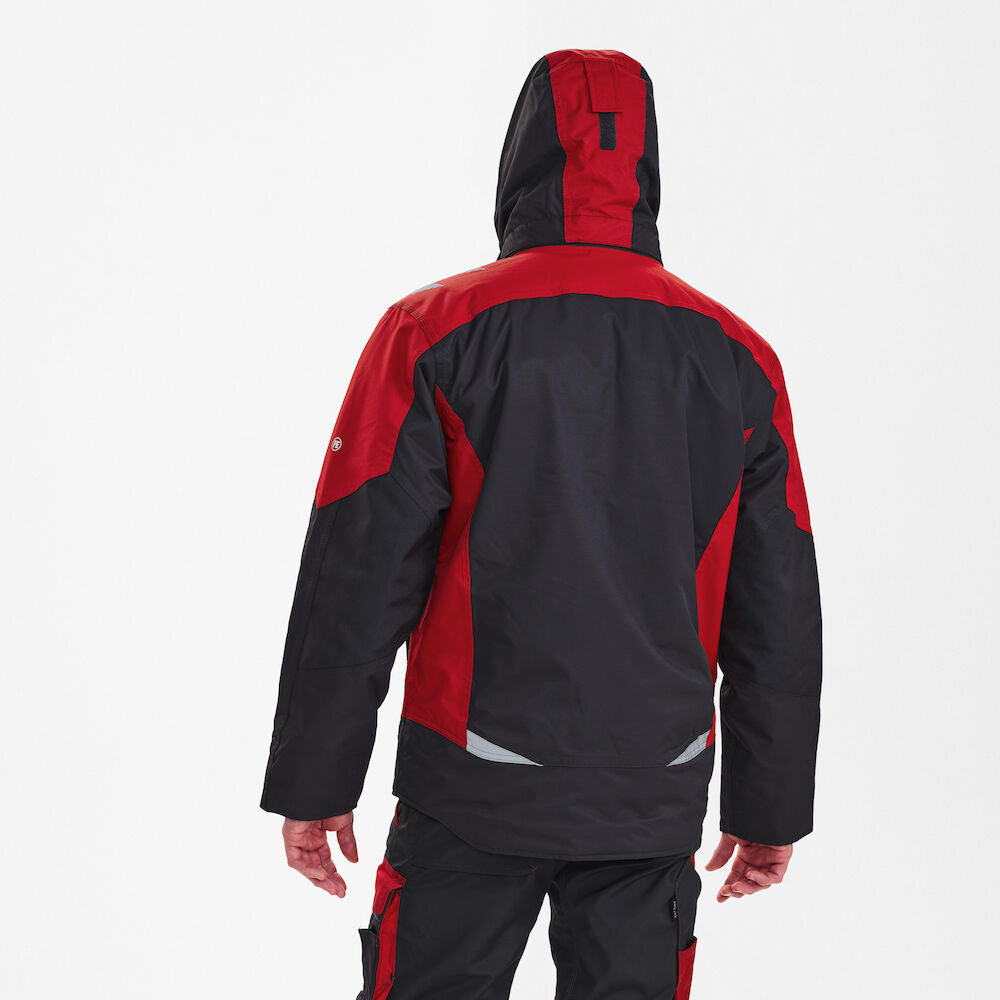 Galaxy vinterjakke, Antrazitgrå/Tomato Red, Herre - Engel Workwear - 1410-354-79757