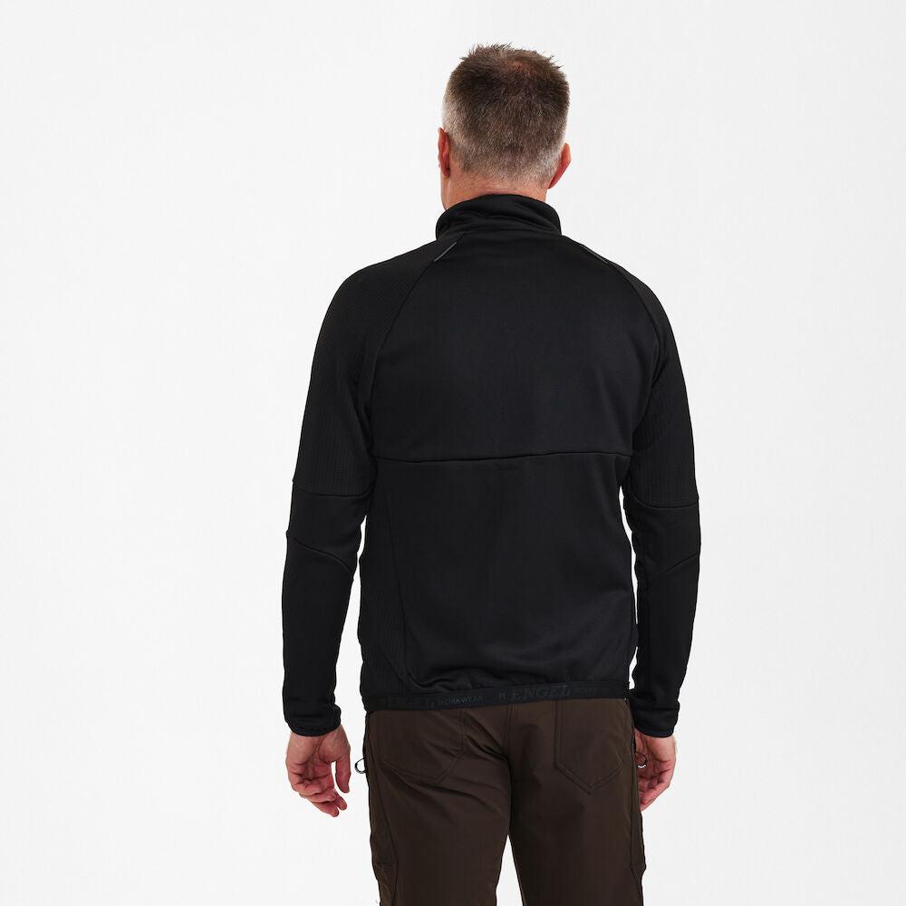 X-treme midlayer cardigan, Sort- Herre - Engel Workwear - 8371-602-20