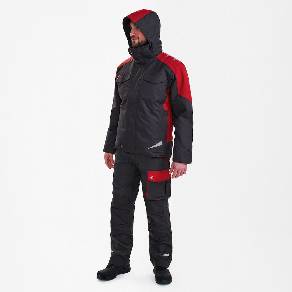 Galaxy vinterjakke, Antrazitgrå/Tomato Red, Herre - Engel Workwear - 1410-354-79757