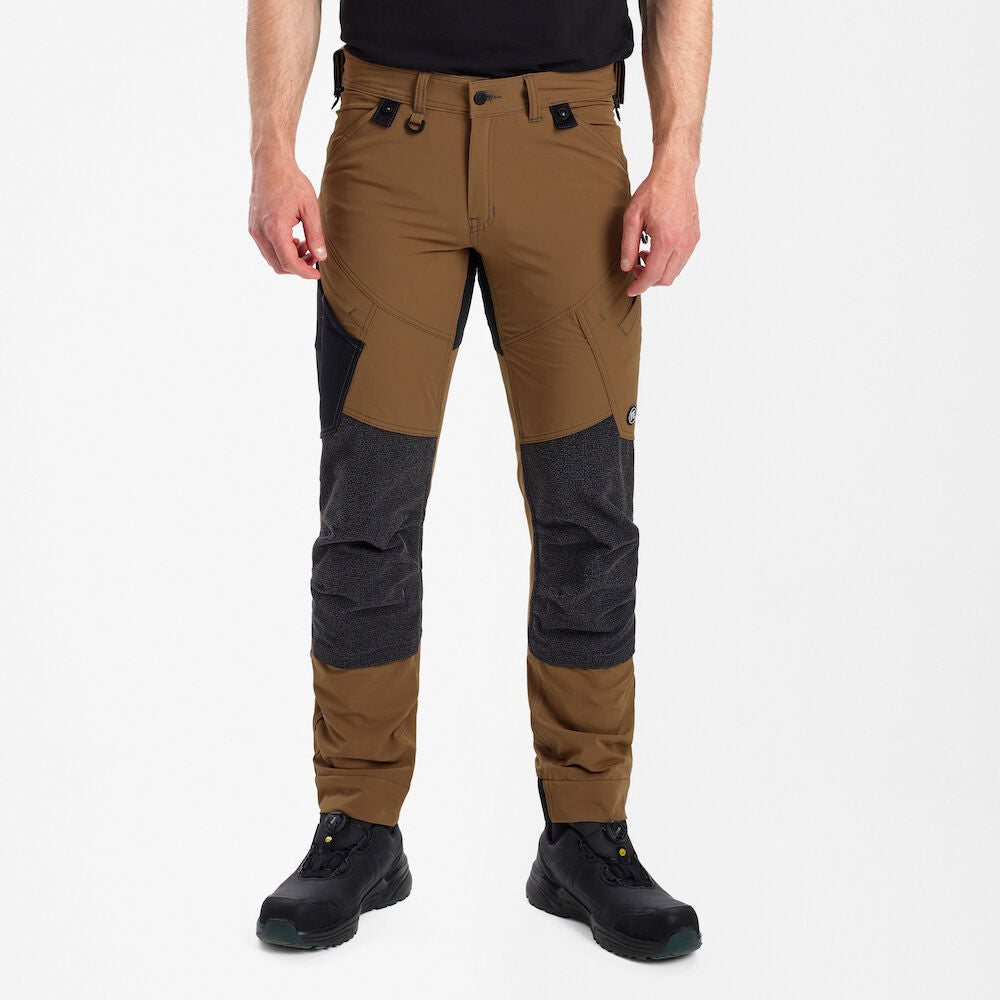 X-treme håndværkerbukser med 4-vejs stræk, Toffee Brown - Herre - Engel Workwear - 2366-317-41