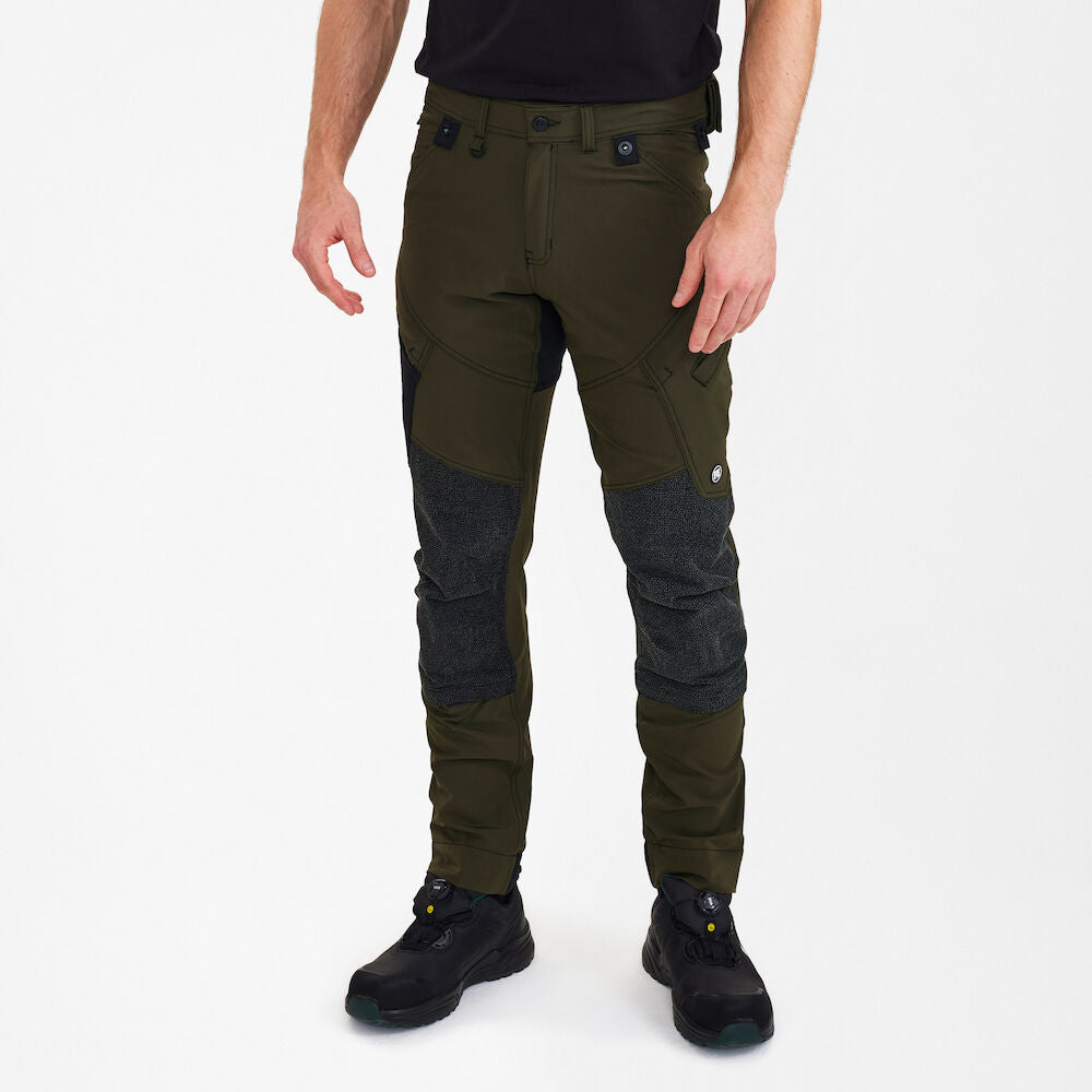 X-treme håndværkerbukser med 4-vejs stræk, Forest Green - Herre - Engel Workwear - 2366-317-53