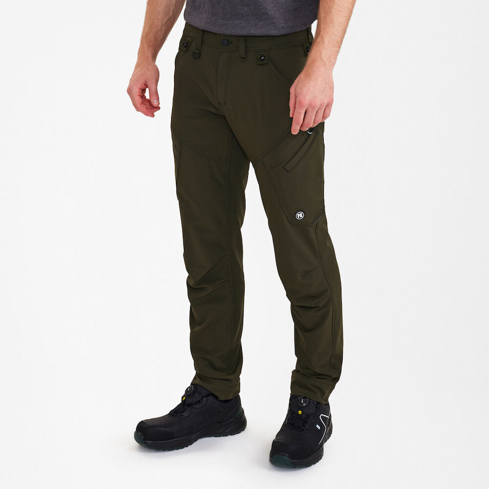 X-treme servicebukser med 4-vejs stræk, Forest Green - Herre - Engel Workwear - 2368-317-53