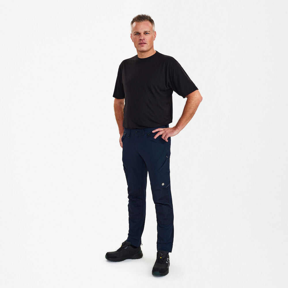 X-treme håndværkerbukser med 4-vejs stræk, Blue Ink - Herre - Engel Workwear - 2369-317-165