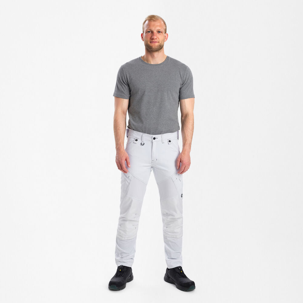 X-treme håndværkerbukser med 4-vejs stræk, Hvid - Herre - Engel Workwear - 2369-317-3