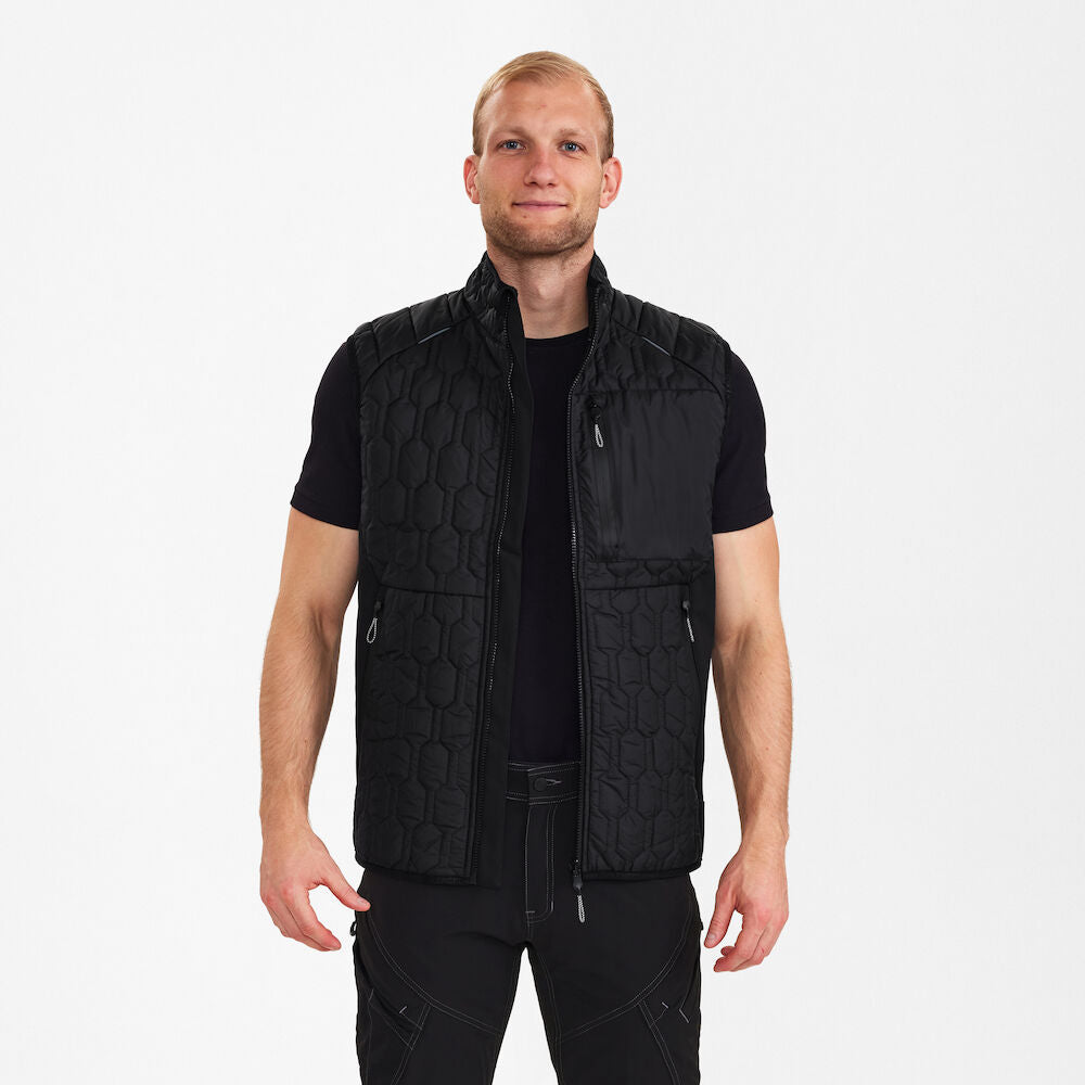 X-treme quiltet vest, Sort - Herre - Engel Workwear - 5370-604-20