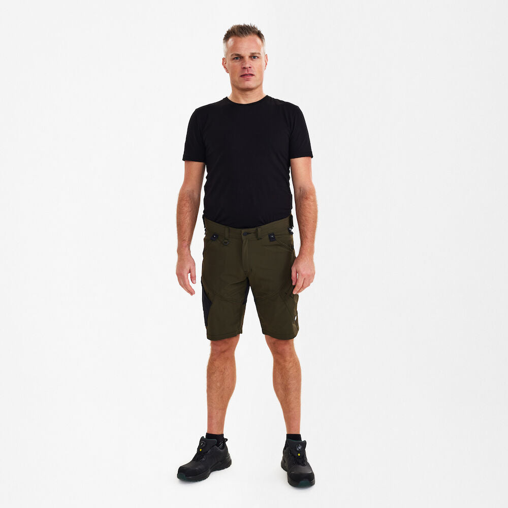 X-treme håndværkershorts med 4-vejs stræk, Herre, Forest Green - Engel Workwear - 6366-317-53