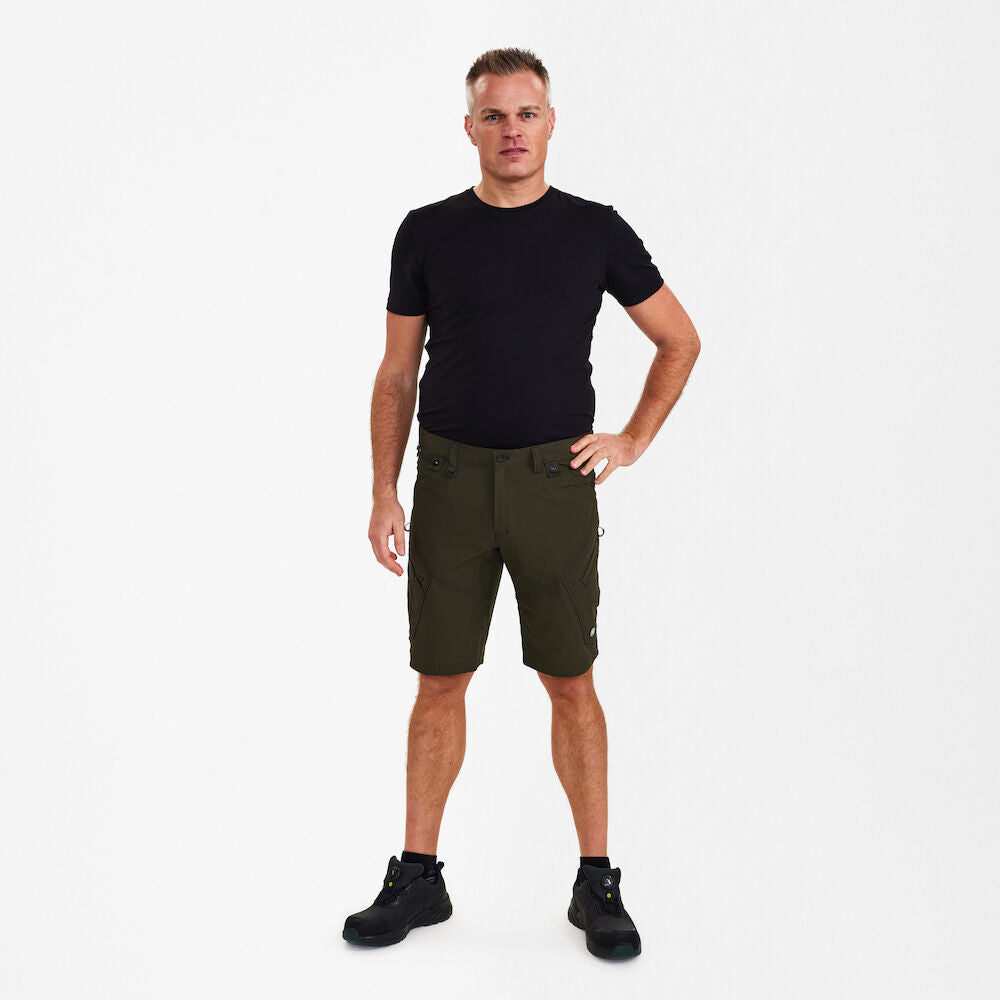 X-treme håndværkershorts med 4-vejs stræk, Herre, Forest Green - Engel Workwear - 6367-317-53