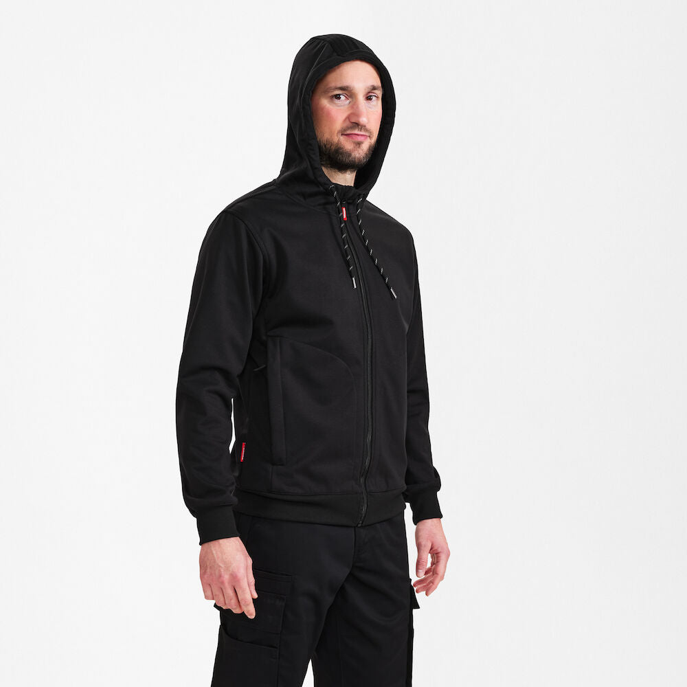 Extend All weather cardigan, Sort - Herre - Engel Workwear - 8019-250-20