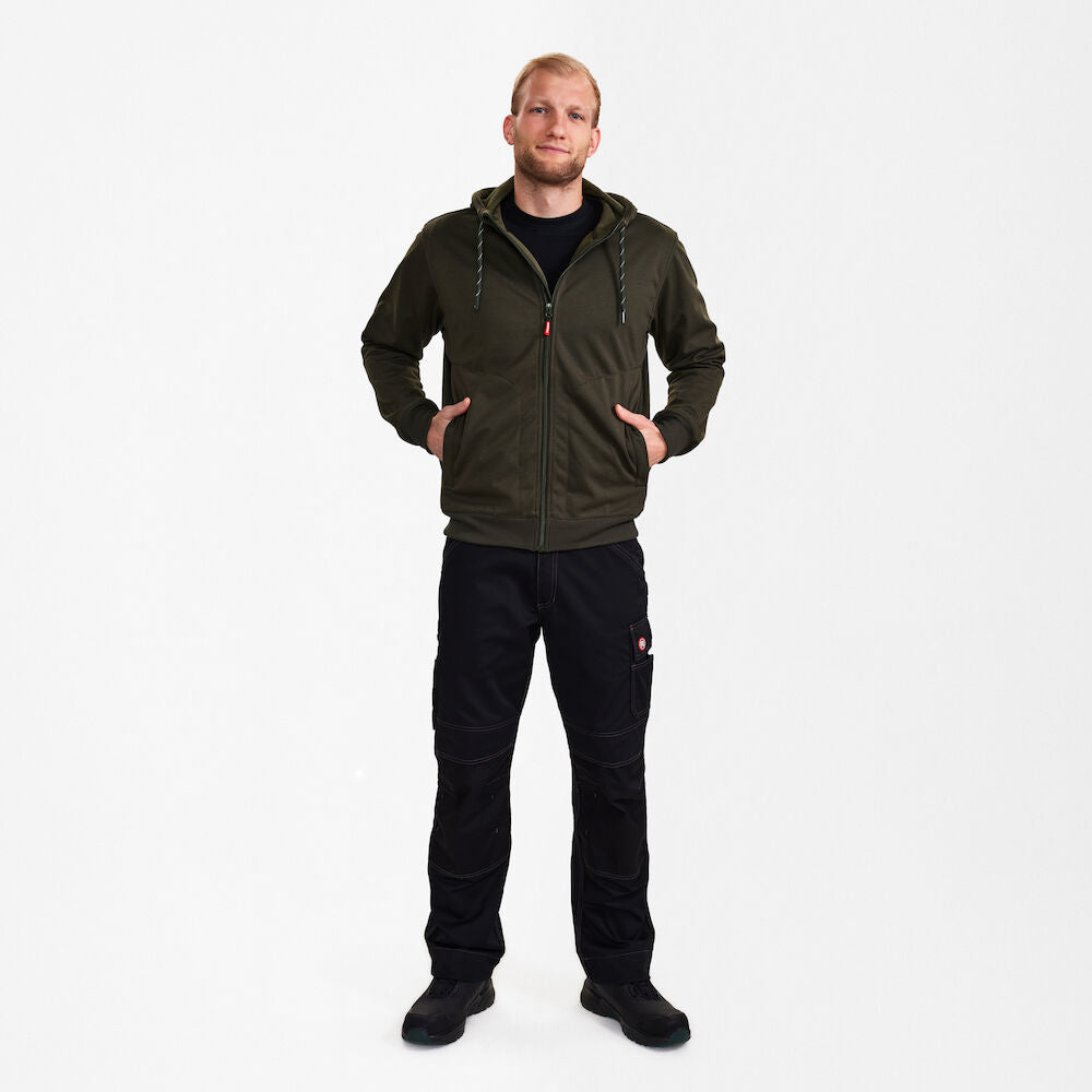 Extend All weather cardigan, Forrest green - Herre - Engel Workwear - 8019-250-53