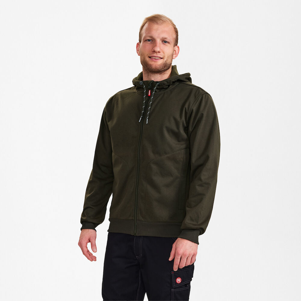 Extend All weather cardigan, Forrest green - Herre - Engel Workwear - 8019-250-53