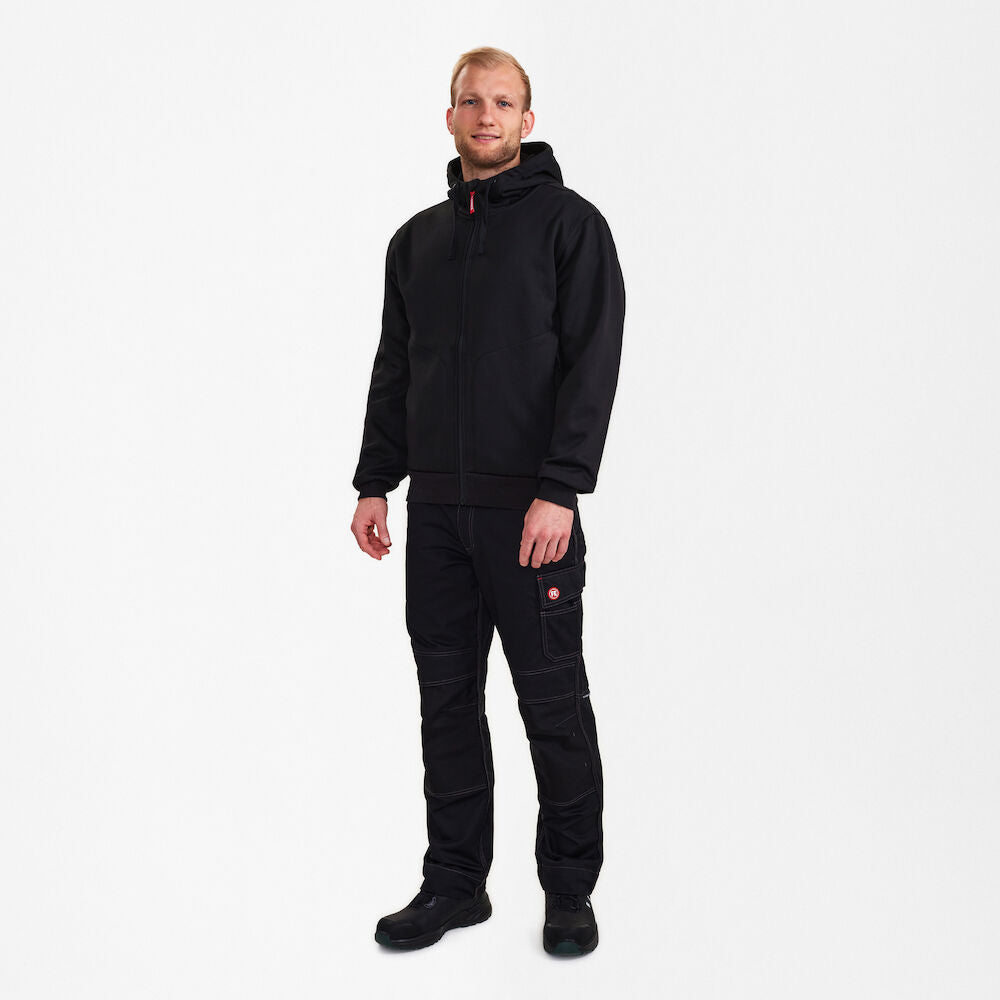 Extend sweatshirt med hætte, Sort - Herre - Engel Workwear - 8023-233-20