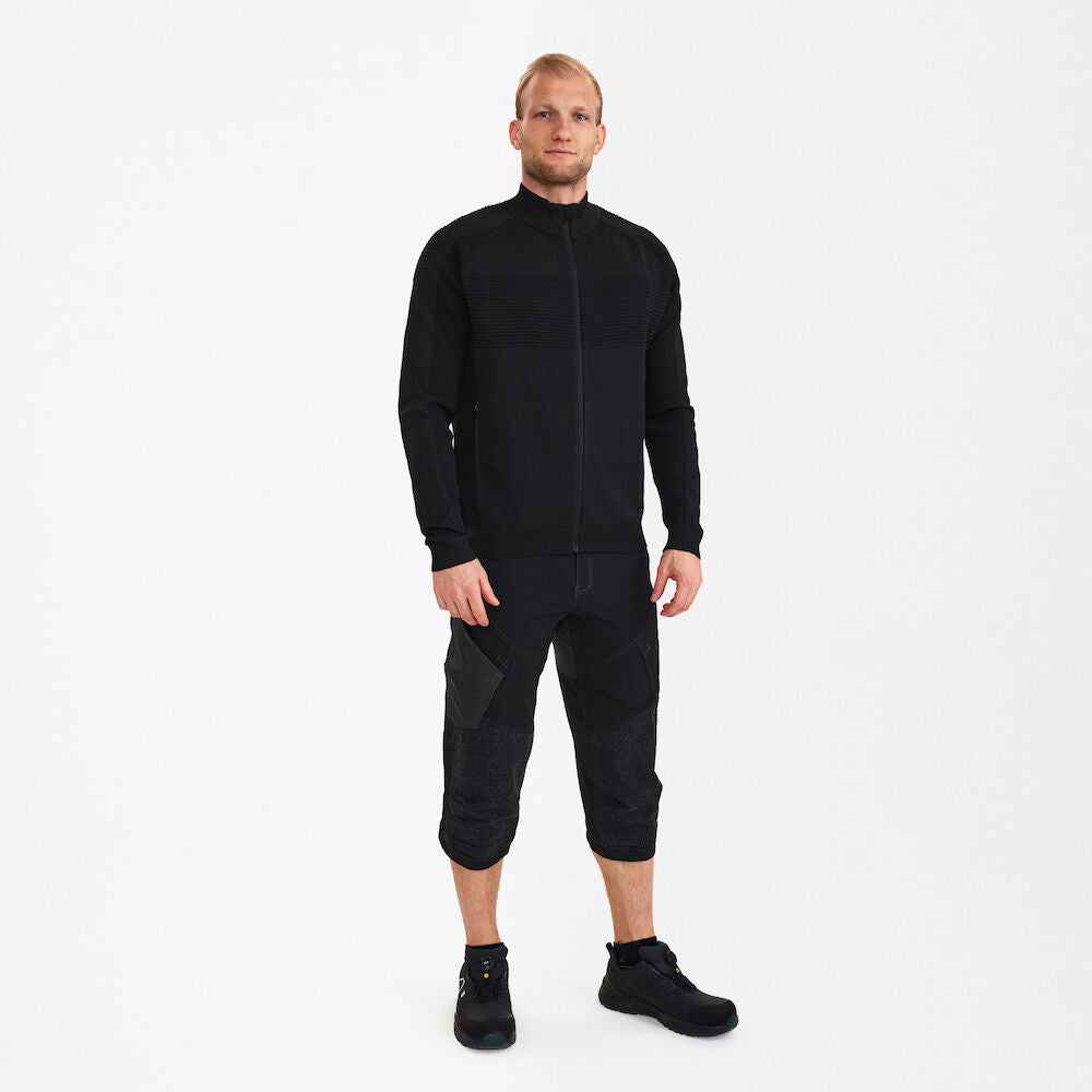 X-treme strikket cardigan, Sort - Herre - Engel Workwear - 8378-610-20