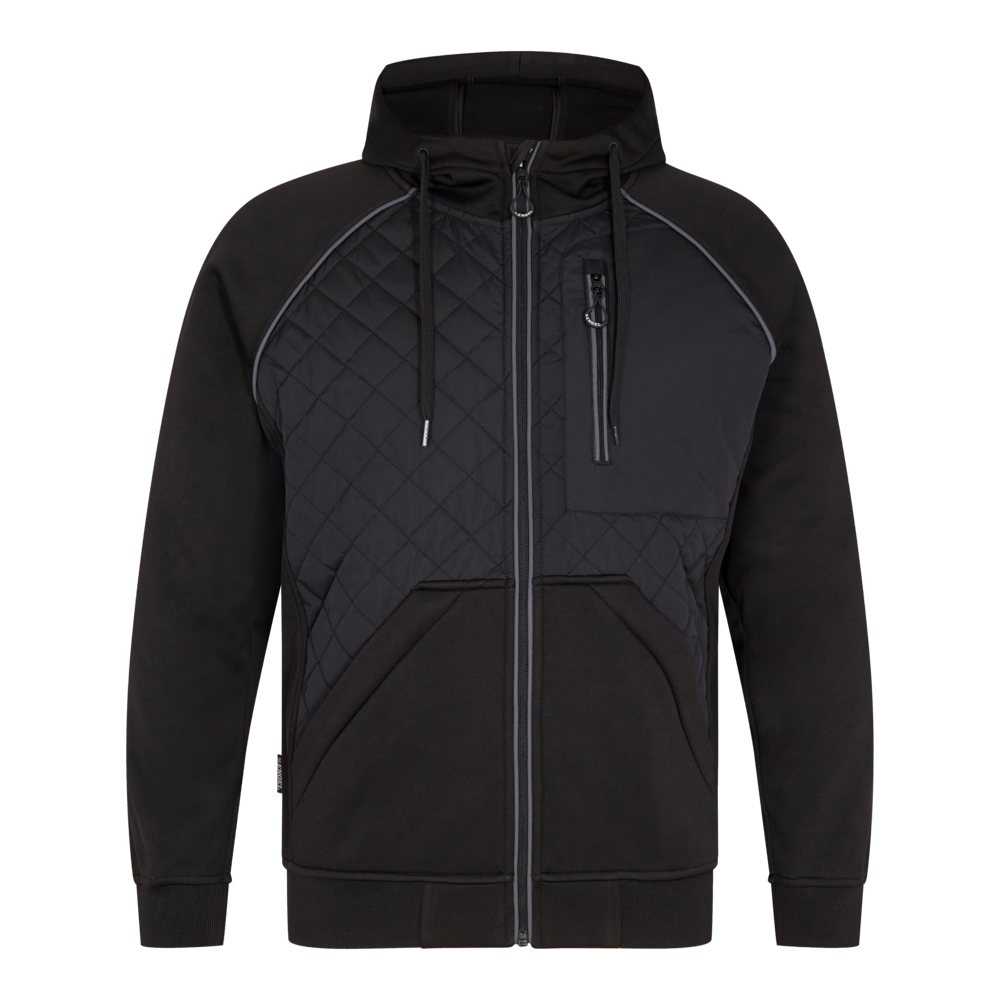 X-treme softshelljakke med hætte, Sort - Herre - Engel Workwear - 1361-207-20