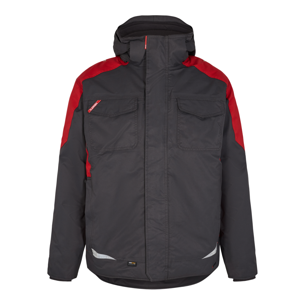 Galaxy vinterjakke, Antrazitgrå/Tomato Red, Herre - Engel Workwear - 1410-354-79757