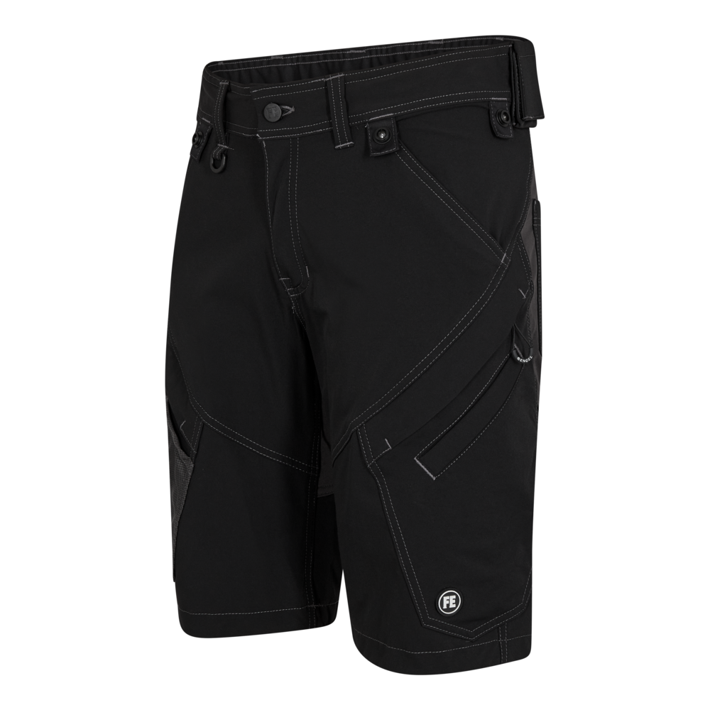 X-treme håndværkershorts med 4-vejs stræk, Herre, Sort - Engel Workwear - 6366-317-20
