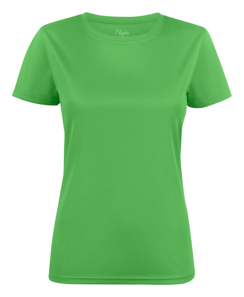 Run T-shirt Dame, Lime - PRINTER 2264026