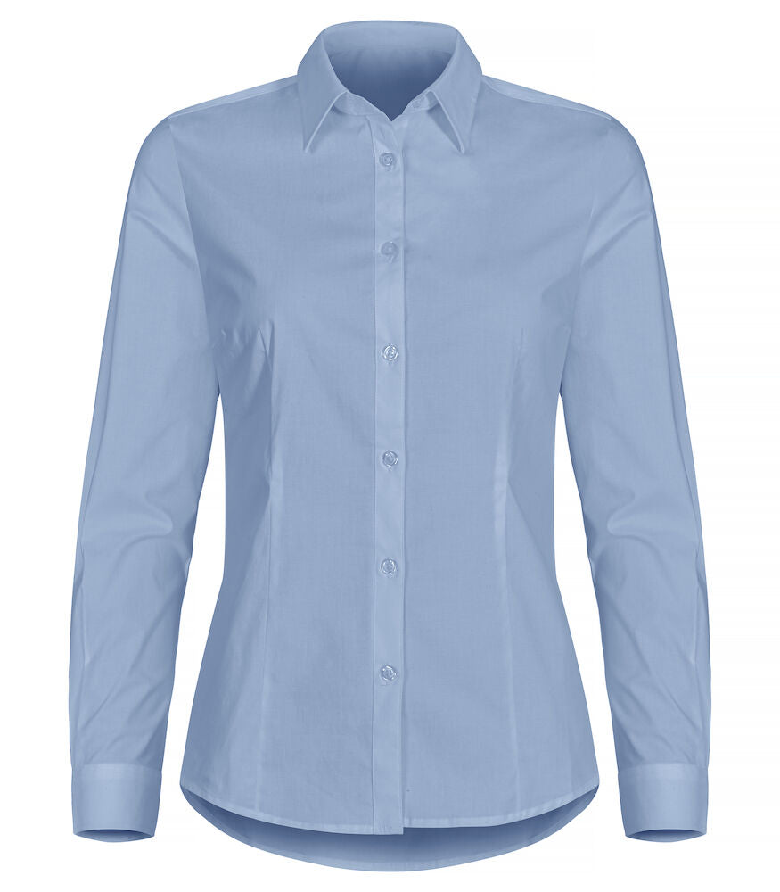 Dame Stretch Shirt, Lys blå - Clique 027961
