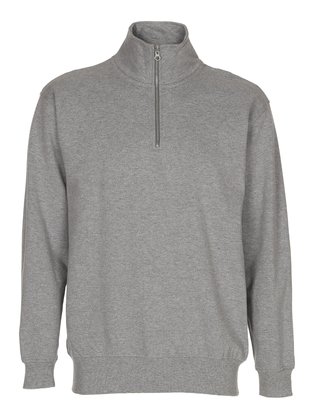 Premium Comfort Half Zip Sweat, Oxford Grå