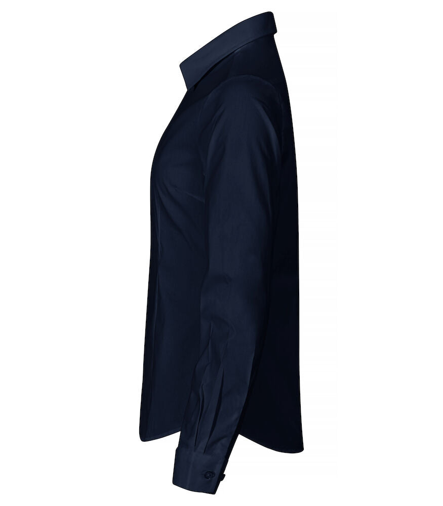 Dame Stretch Shirt, Navy - Clique 027961