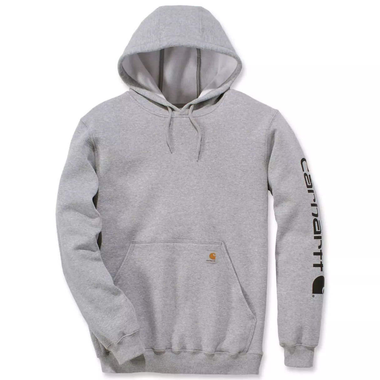 Hættetrøje XS / Heather Grey/Black Carhartt - Modekompagniet.dk