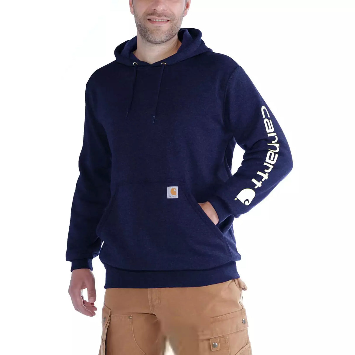 Midweight hættetrøje, Herre, Navy - Carhartt K288 - NVY