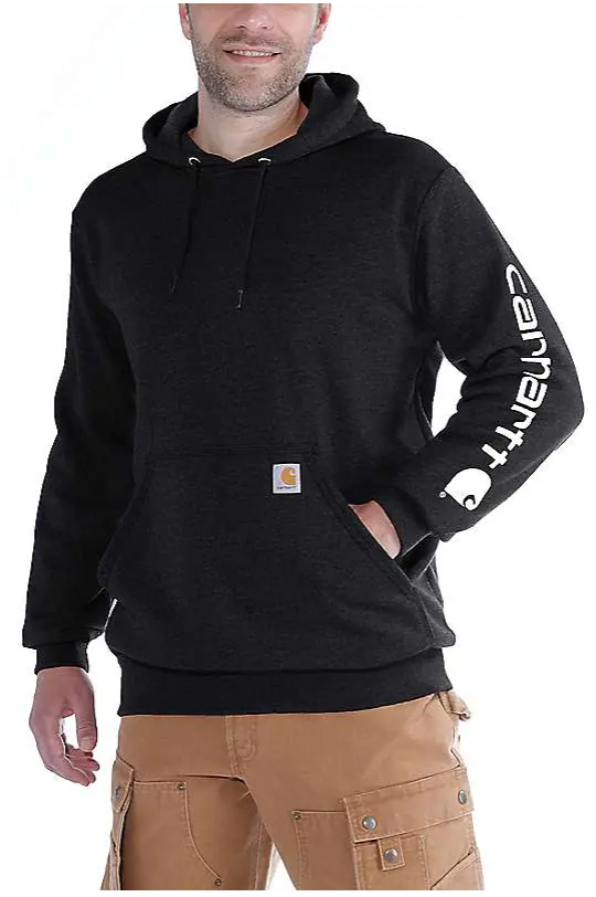 Midweight hættetrøje, Herre, Sort - Carhartt K288 - BLK