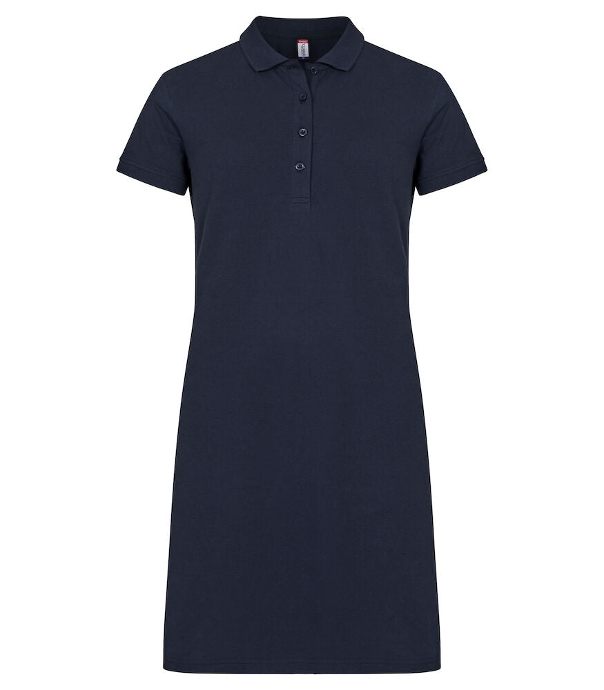 Marietta dame polo kjole, Dark navy - Clique 028277