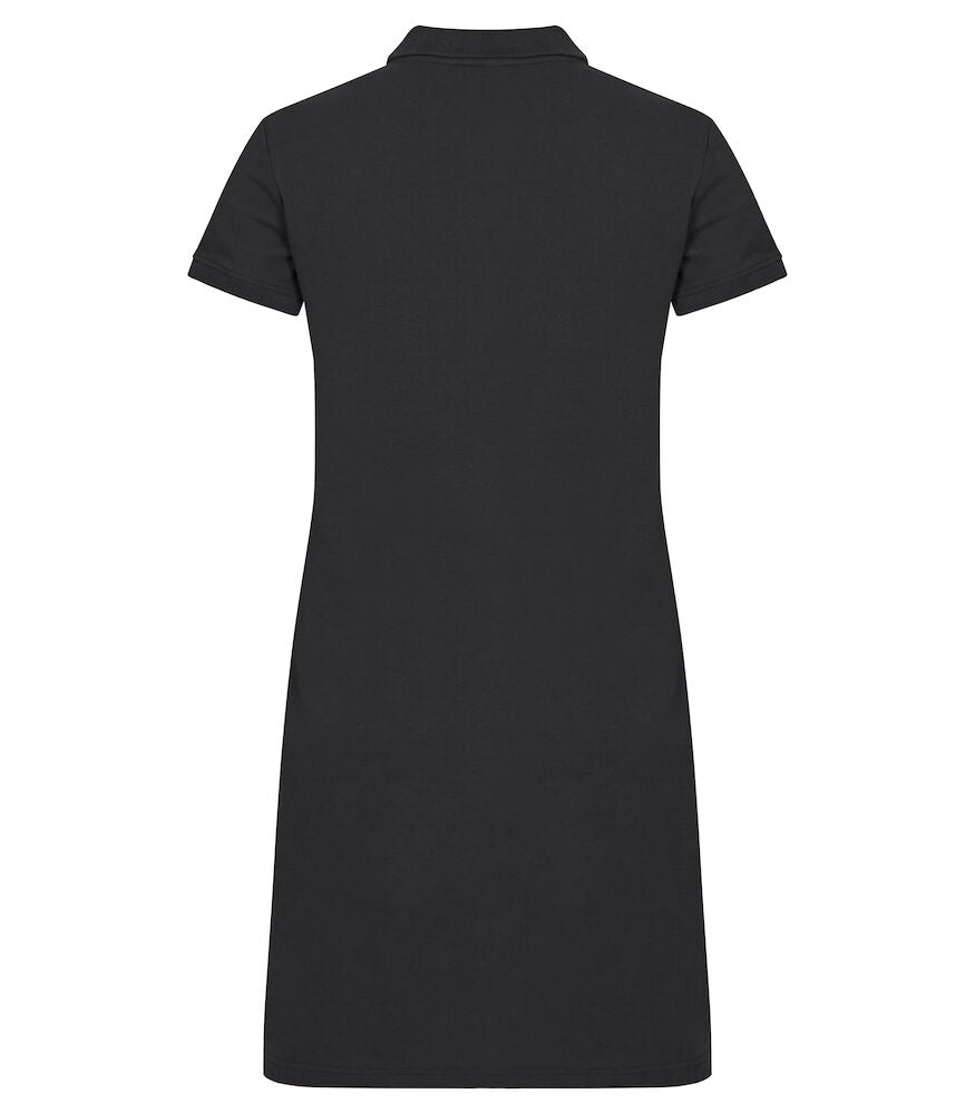 Marietta dame polo kjole, Sort - Clique 028277