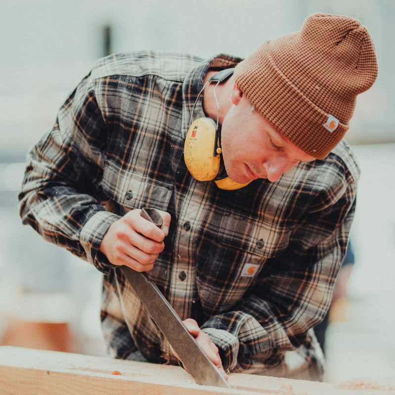Bomulds Flannelskjorte, Sort, Carhartt 107013