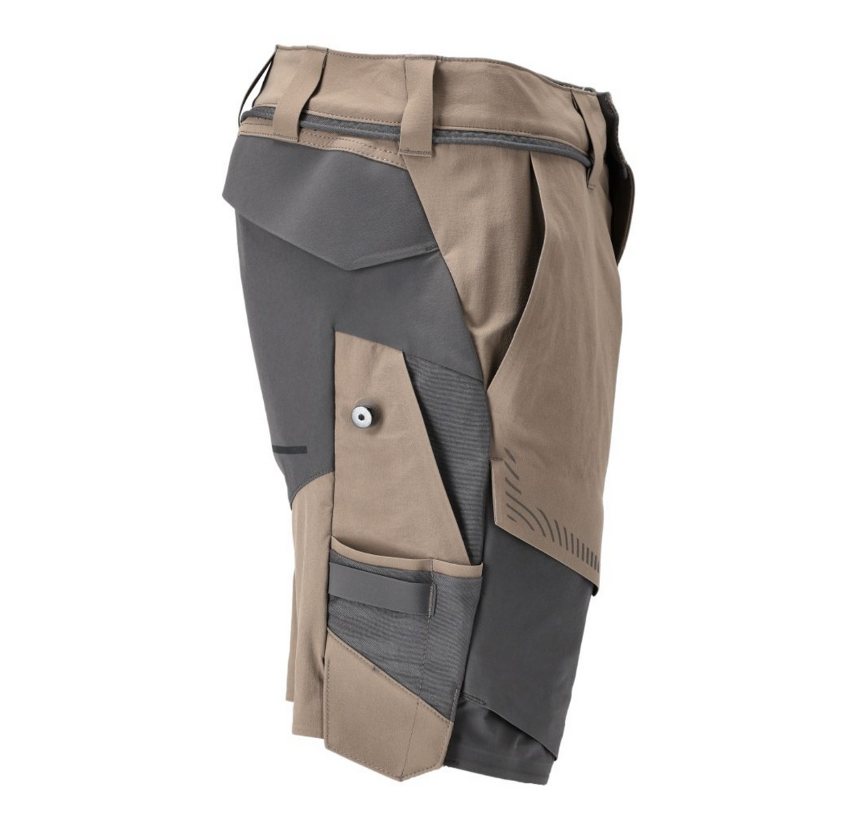 Customized Arbejdsshorts Full Stretch, Herre, Sand/Grå - Mascot 22149-605-5689