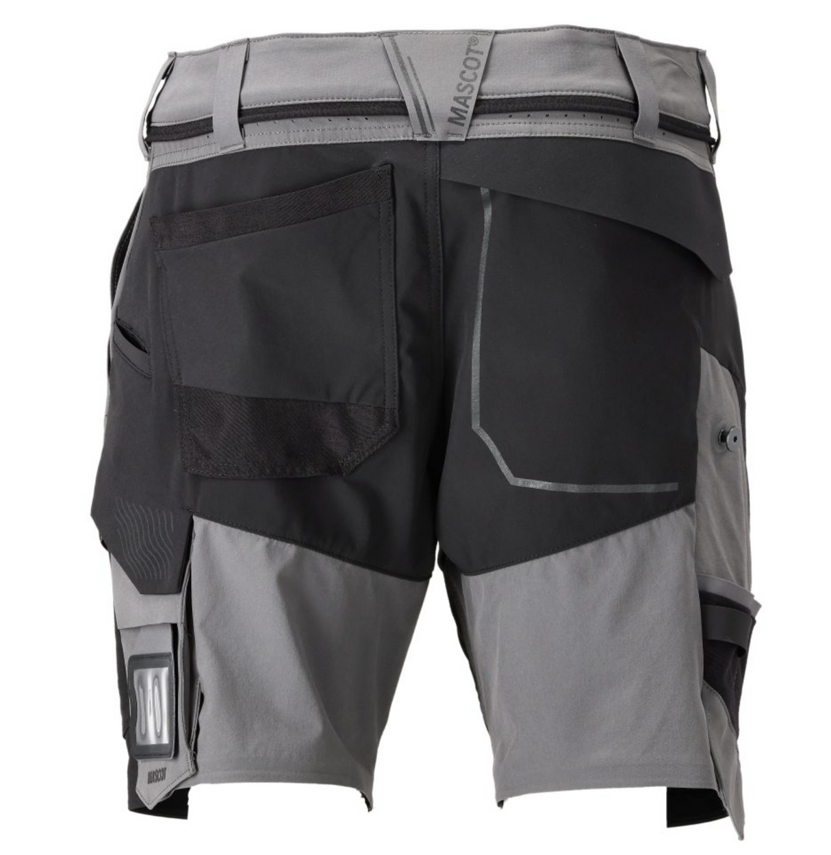 Customized Arbejdsshorts Full Stretch, Herre, Grå/Sort - Mascot 22149-605-5689